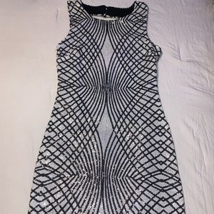 Black and white dress